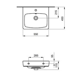 Раковина подвесная Santek Нео 1WH302185 купить в интернет-магазине Sanbest