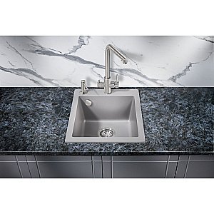 Мойка кухонная Milacio Murcia 42 Cuarzo MC.77043 серый металлик купить в интернет-магазине сантехники Sanbest
