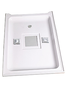 Душевая кабина WeltWasser WW500 LAINE XL 1204 с гидромассажем, профиль матовый хром/стекло прозрачное купить в интернет-магазине Sanbest