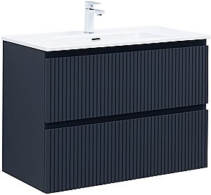 Тумба с раковиной Aquanet Джейн (Flat) 335430/330432 90 маренго для ванной в интернет-магазине Sanbest