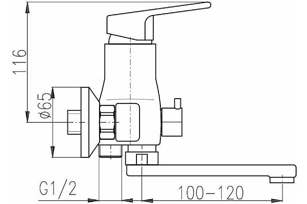 Смеситель для ванны RAV-Slezak VICTORIA VI251.5 хром купить в интернет-магазине сантехники Sanbest