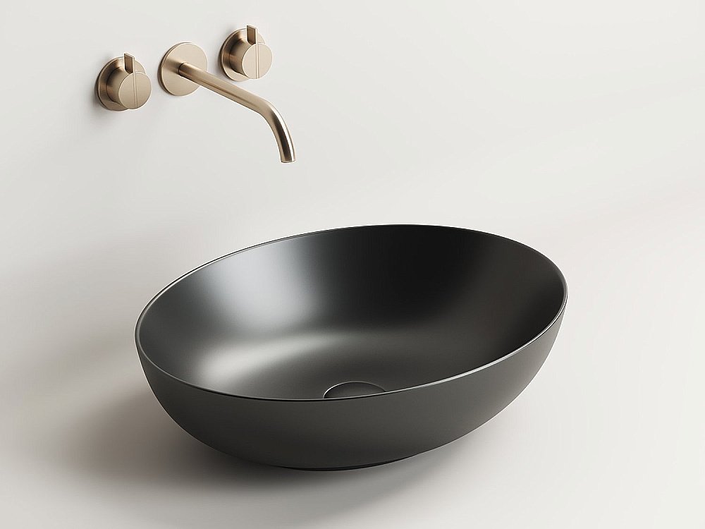 Раковина накладная Ceramica Nova Element CN6017MB черная матовая купить в интернет-магазине Sanbest