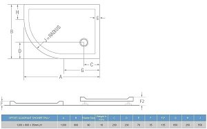 Душевой поддон Burlington Zamori Z1201 120x80 купить в интернет-магазине Sanbest