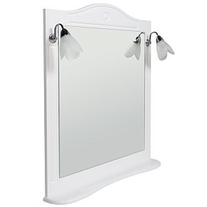 Зеркало Rush Devon 105 DEM750105W белое в ванную от интернет-магазине сантехники Sanbest