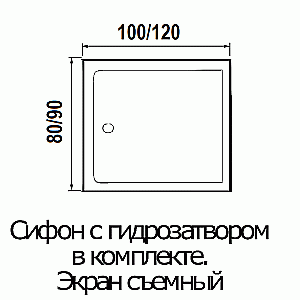 Душевая кабина River Tana 120x90 купить в интернет-магазине Sanbest