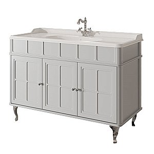 Тумба с раковиной Caprigo Borgo 120 c 3 дверками серая для ванной в интернет-магазине Sanbest