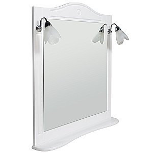 Зеркало Rush Devon 105 DEM750105W белое в ванную от интернет-магазине сантехники Sanbest