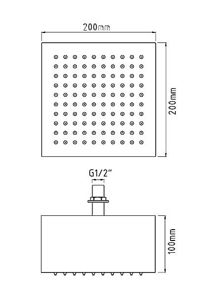 Верхний душ Migliore PALERMO 29625 хром купить в интернет-магазине сантехники Sanbest