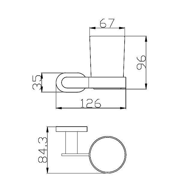 Стакан настенный Rav-Slezak YUKON YUA0201CMAT купить в интернет-магазине сантехники Sanbest