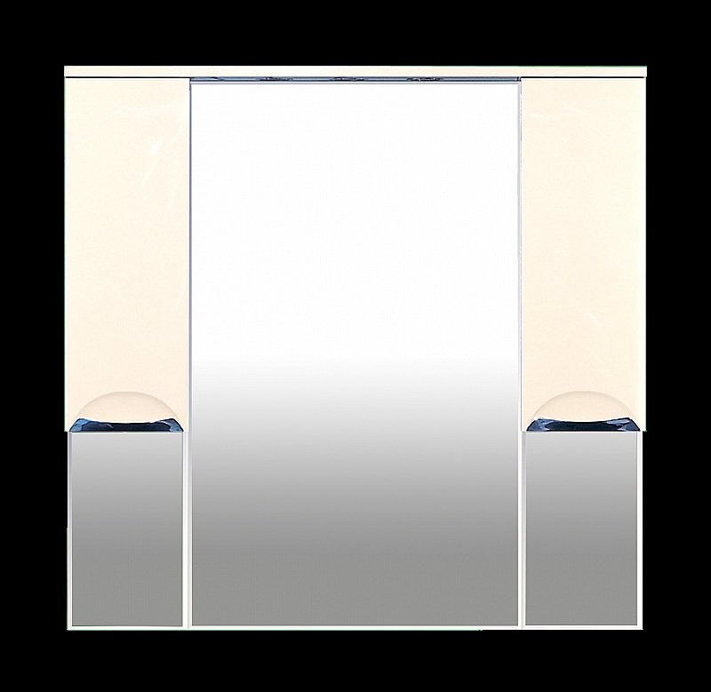 Зеркало со шкафом Misty Жасмин 105 бежевая эмаль в ванную от интернет-магазине сантехники Sanbest