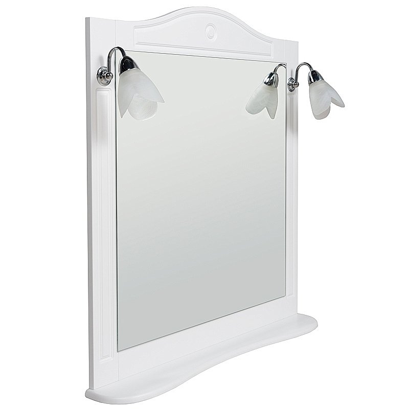 Зеркало Rush Devon 105 DEM750105W белое в ванную от интернет-магазине сантехники Sanbest