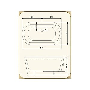 Ванна чугунная Magliezza Rosabella 170x75 купить в интернет-магазине Sanbest