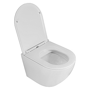 Унитаз подвесной Azario Grado AZ-0046N белый, безободковый, с крышкой микролифт купить в интернет-магазине Sanbest