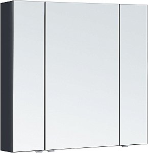 Зеркальный шкаф Aquanet Алвита new 90 антрацит купить в интернет-магазине сантехники Sanbest