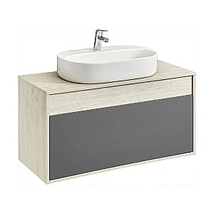 Тумба с раковиной Акватон Лофт Урбан 100 графит\орегон для ванной в интернет-магазине Sanbest