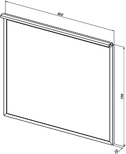 Зеркало Allen Brau Priority 80 1.31015.03 в ванную от интернет-магазине сантехники Sanbest