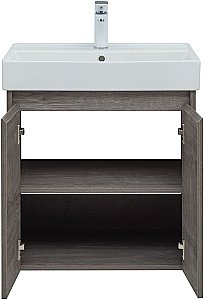 Тумба с раковиной Aquanet Nova Lite 298848 60 дуб рошелье для ванной в интернет-магазине Sanbest
