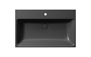 Раковина GSI NUBES 80 9622126 Ardesia Matte черная матовая купить в интернет-магазине Sanbest