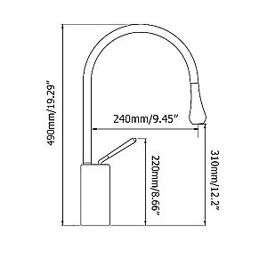 Смеситель для раковины Bronze De Luxe SCANDI 9015B купить в интернет-магазине сантехники Sanbest