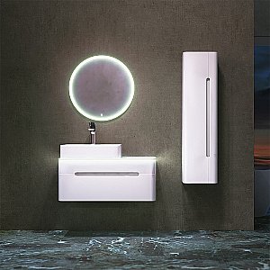 Тумба с раковиной Jorno Shine 90 белая для ванной в интернет-магазине Sanbest