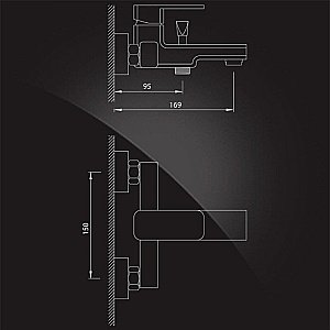 Смеситель для ванны Elghansa MONDSCHEIN NEW 2320233 купить в интернет-магазине сантехники Sanbest