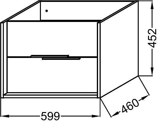 Тумба с раковиной Jacob Delafon VIVIENNE 60 белая для ванной в интернет-магазине Sanbest