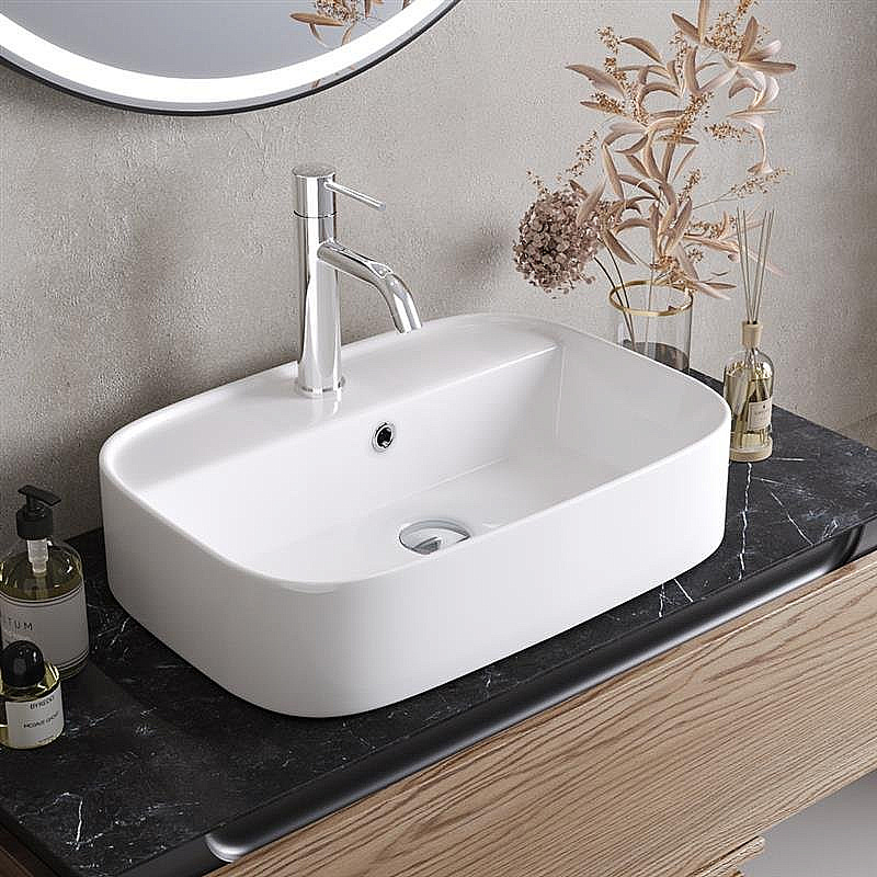 Раковина Cezares 55 CZR-6616 белая купить в интернет-магазине Sanbest