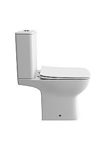 Унитаз-компакт BelBagno ROMANO-TOR BB2803CP/T-TOR/SC белый, с крышкой микролифт, с бачком, безободковый, слив-торнадо купить в интернет-магазине Sanbest