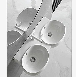 Раковина CeramaLux B2004 белая купить в интернет-магазине Sanbest