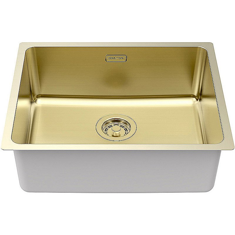 Кухонная мойка Paulmark Yuni 54 YU54-LG светлое золото купить в интернет-магазине сантехники Sanbest