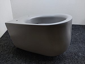 Унитаз подвесной Kerasan Nolita 5314 Ferro Matt, безободковый купить в интернет-магазине Sanbest