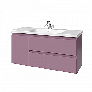 Тумба с раковиной Caprigo Forte 120 два ящика, одна дверь справа/слева, цвет на выбор/эмаль для ванной в интернет-магазине Sanbest
