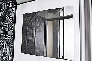 Душевая кабина Esbano Elegancia ESB-100CR 100x100 стекло прозрачное/профиль черный купить в интернет-магазине Sanbest