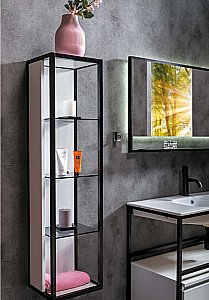 Тумба с раковиной Armadi Art Loft 80 белая для ванной в интернет-магазине Sanbest