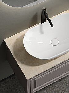 Тумба с раковиной Sancos Very 80 со столешницей, Doha Soft для ванной в интернет-магазине Sanbest