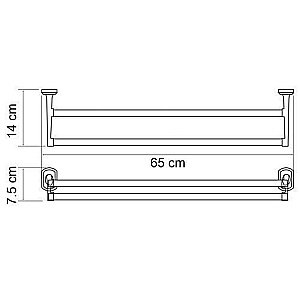 Полотенцедержатель WasserKRAFT Oder К-3040 купить в интернет-магазине сантехники Sanbest