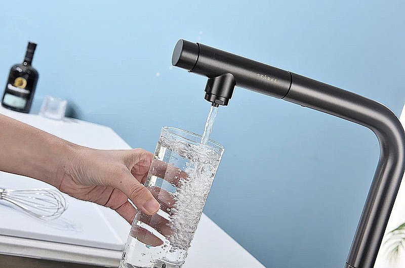 Смеситель для кухни Paulmark Urban Ur213104-BS брашированная сталь купить в интернет-магазине сантехники Sanbest