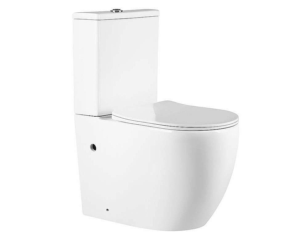 Унитаз-компакт Vincea Evo VT2-34 безободковый, с бачком, с крышкой микролифт, белый купить в интернет-магазине Sanbest