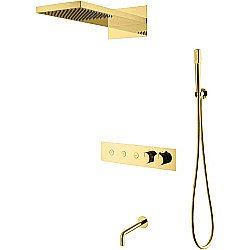 Душевая система Boheme Fusion 131-2-G золото купить в интернет-магазине сантехники Sanbest