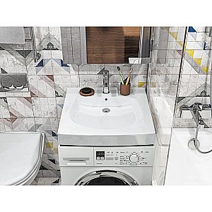 Раковина на стиральную машину Santek Пилот 62 1.WH11.0.569 белая купить в интернет-магазине Sanbest