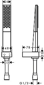 Душевая гарнитура Hansgrohe Rainfinity 26856000 купить в интернет-магазине сантехники Sanbest