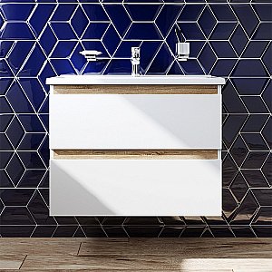 Тумба с раковиной AM.PM X-Joy 80 подвесная белая для ванной в интернет-магазине Sanbest