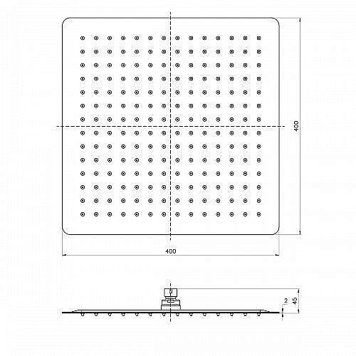 Верхний душ Lemark LM9489S купить в интернет-магазине сантехники Sanbest