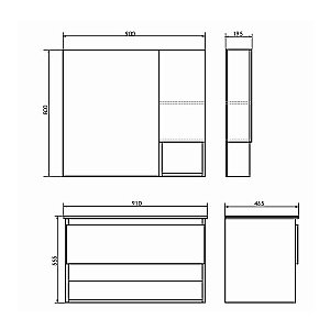 Тумба с раковиной Comforty Бордо 00-00006671 90 дуб темно-коричневый для ванной в интернет-магазине Sanbest