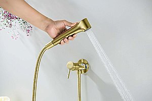 Гигиенический душ Aquatek Европа AQ1020BG золото шлифованное купить в интернет-магазине сантехники Sanbest