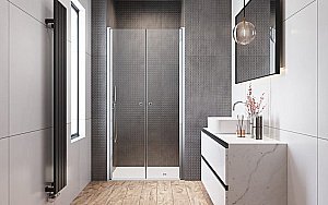 Душевая дверь Radaway Eos DWD I 90 137703-01-01 стекло прозрачное/профиль хром купить в интернет-магазине Sanbest