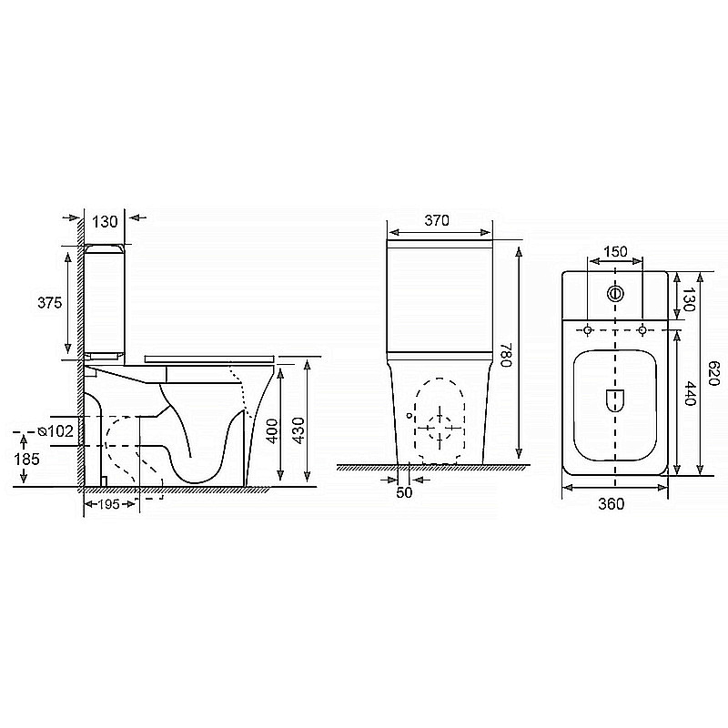 Инсталляция для унитаза Azario AZ-8010-1000 купить в интернет-магазине сантехники Sanbest