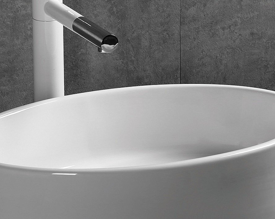 Раковина накладная CeruttiSpa 50 CR7016 белая купить в интернет-магазине Sanbest