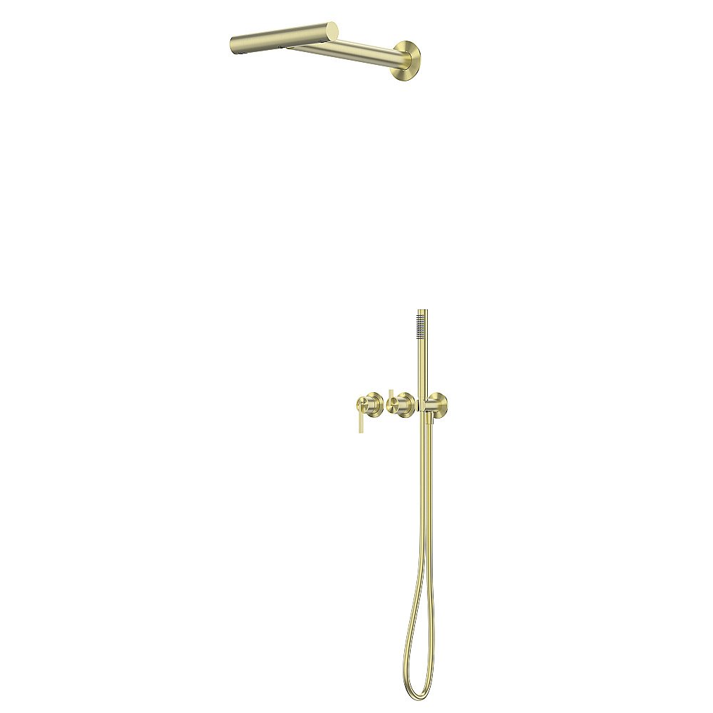 Душевая система Abber Perfekte 316 AF8A18BG брашированное золото купить в интернет-магазине сантехники Sanbest