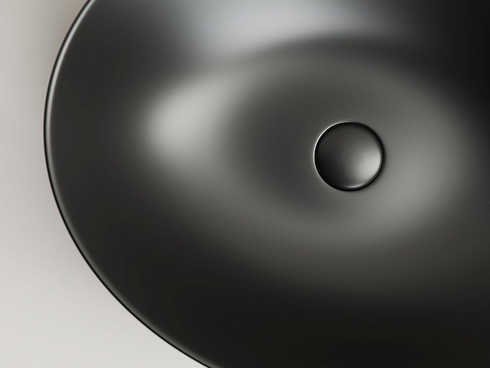 Раковина накладная Ceramica Nova Element CN6017MB черная матовая купить в интернет-магазине Sanbest